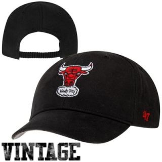 47 Brand Chicago Bulls Infant Hardwood Classics Basic Hat   Black