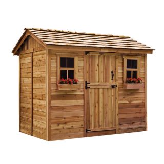 Outdoor Living Today Gable Cedar Storage Shed (Common 9 ft x 6 ft; Interior Dimensions 8.66 ft x 6.30 ft)