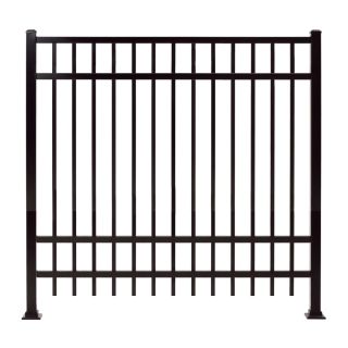 Gilpin Bronze Aluminum Fence Panel (Common 72 in x 72 in; Actual 72 in x 70.5 in)