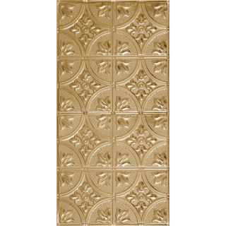 Armstrong Metallaire Large Floral Circle Nail Up Ceiling Tile (Common 24 in x 48 in; Actual 24.5 in x 48.5 in)