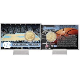 North Carolina Tar Heels (UNC) Collectible 4 x 6 Basketball Coin Card