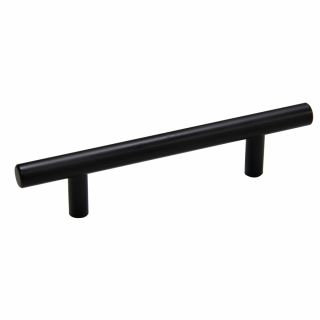 Style Selections 96mm Center to Center Matte Black Bar Cabinet Pull