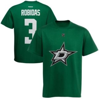 Reebok Stephane Robidas Dallas Stars Player T Shirt   Green