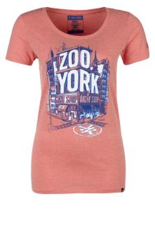 ZOO YORK   ZY CORNER   Print T shirt   red