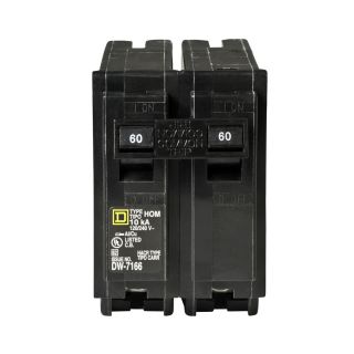 Square D Homeline 60 Amp Double Pole Circuit Breaker