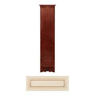 Architectural Bath Remington 81 in H x 18 in W x 21 in D Vanilla/Chocolate Linen Cabinet