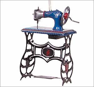 Tin Sewing Machine Ornament   Decorative Hanging Ornaments