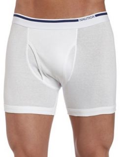 Nautica Men's 2 Pack Cotton Boxer Brief, White, XX Large at  Mens Clothing store