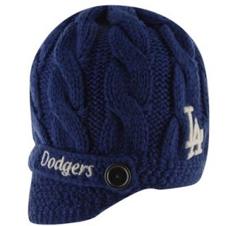 47 Brand L.A. Dodgers Ladies Sky Box Knit Hat with Bill   Navy Blue