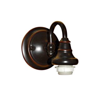 Portfolio Sconce 5.375 in W 1 Light Bronze Arm Hardwired Wall Sconce