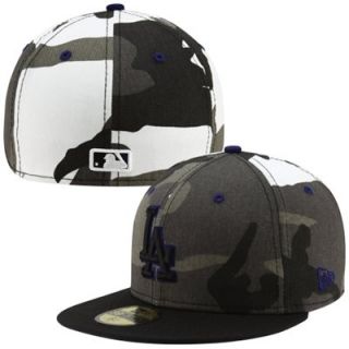New Era L.A. Dodgers Urban Camo 59FIFTY Fitted Hat   Black/White