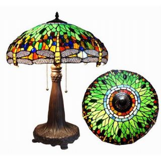 Chloe Lighting 24 in Tiffany Style Indoor Table Lamp with Glass Shade