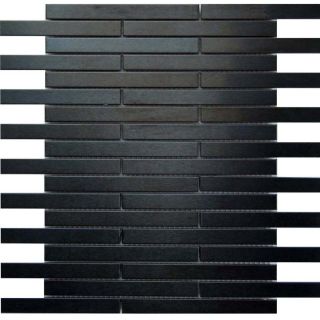 EPOCH Architectural Surfaces 5 Pack Metal Brushed Metal Metal Mosaic Subway Wall Tile (Common 12 in x 12 in; Actual 11.81 in x 11.85 in)