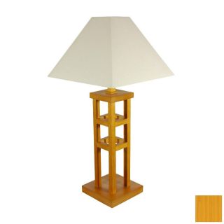 Oriental Furniture 62 in Honey Floor Lamp with Paper Shade