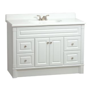 ESTATE by RSI Southport 48 in x 21 in White Casual Bathroom Vanity