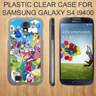 Adventure Time Collage Custom Case for Samsung Galaxy S4 Slim Plastic snap Cover CLEAR   (Ships from CA) Cell Phones & Accessories