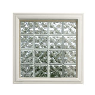 Pittsburgh Corning 25 3/8 in x 17 5/8 in LightWise Series Vinyl Glass Block Window