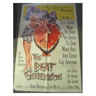 BEAT GENERATION/ ORIGINAL U.S. ONE SHEET MOVIE POSTER (MAMIE VAN DOREN) MAMIE VAN DOREN Entertainment Collectibles