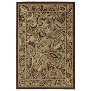 Shaw Living Paisley Park 7 ft 10 in x 10 ft 10 in Rectangular Red Floral Area Rug