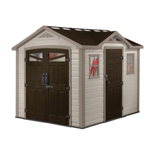 Keter Summit Gable Storage Shed (Common 8 ft x 9 ft; Interior Dimensions 7.63 ft x 8.62 ft)