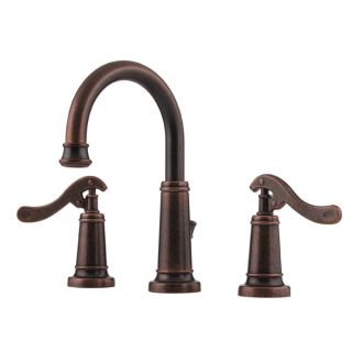 Pfister Ashfield Rustic Bronze 2 Handle Widespread WaterSense Bathroom Sink Faucet (Drain Included)