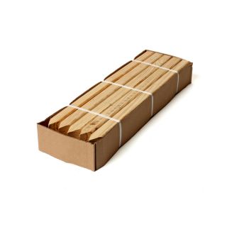 25 Pack 23.75 in Wood Landscape Stakes
