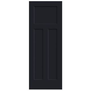 ReliaBilt 30 in x 80 in 3 Panel Craftsman Solid Core Smooth Non Bored Interior Slab Door