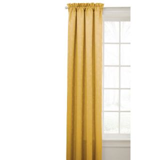 Style Selections Zoo Adventure 84 in L Kids Pale Yellow Thermal Rod Pocket Curtain Panel