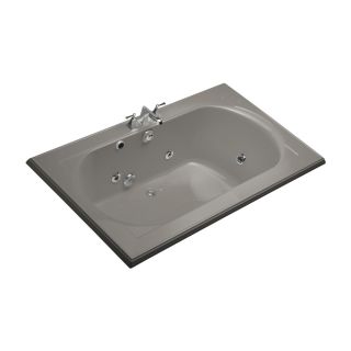 KOHLER Memoirs 72 in L x 42 in W x 22 in H 2 Person Cashmere Oval In Rectangle Whirlpool Tub