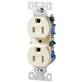 Cooper Wiring Devices 15 Amp Light Almond Duplex Electrical Outlet