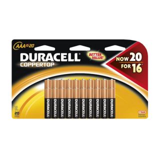 Duracell 20 Pack AAA Alkaline Batteries
