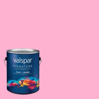 Creative Ideas for Color by Valspar 1 Gallon Interior Semi Gloss Princess Pink Latex Base Paint and Primer in One
