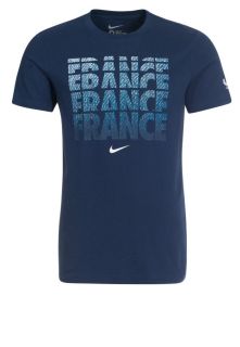 Nike Performance   FFF CORE   Print T shirt   blue