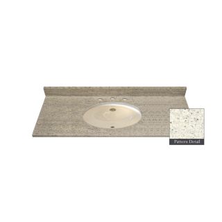 Jackson Stoneworks Premium 49 in W x 22.5 in D Kashmir White Granite Undermount Single Sink Bathroom Vanity Top