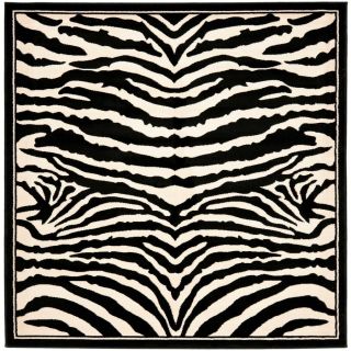 Safavieh 6 ft x 6 ft Ivory Zebra Area Rug