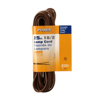 Coleman Cable 25 ft 18 AWG Stranded Lamp Wire (By the Roll)