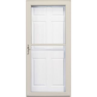Pella Poplar White 3800 Series Full View Safety Storm Door