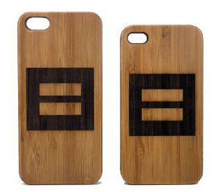 Equality Symbol iPhone 5 5S Case. Eco Friendly Bamboo Wood Cover. Marriage Equality. Gay Lesbian Pride. LGBT Human Rights Logo Red Equal Sign Cell Phones & Accessories
