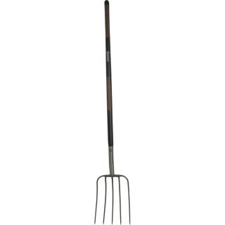 Kobalt 52 in L Wood Handle Forged Manure Fork