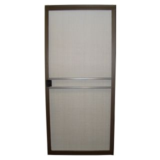 RITESCREEN Bronze Steel Screen Door (Common 80 in x 36 in; Actual 80.125 in x 36 in)