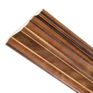 ACP Classic Crown Metallic Wood Fasade 8 ft Crown Moulding Antique Bronze
