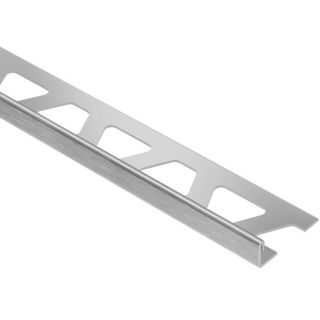 Schluter Systems Schiene Edge Trim 1/2 in Brushed Stainless Steel