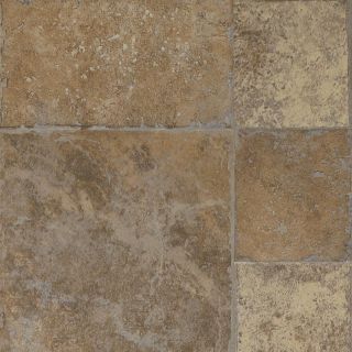 Armstrong Stones & Ceramics 15.94 in W x 3.98 ft L Earthen Copper Embossed Laminate Tile and Stone Planks
