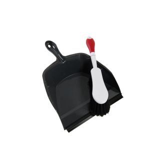 Quickie   Clean Results Plastic Handheld Dustpan with Brush