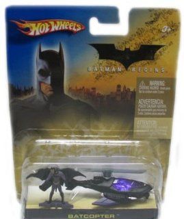 Hot Wheels Batman Begins Diecast Batcopter with Batman Figure Toys & Games