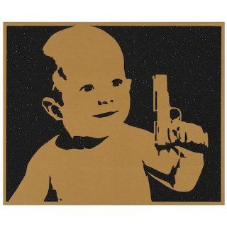 Art Baby With Gun **G618BWGGDD  Acrylic  Christopher Hayden