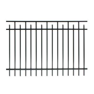 Ironcraft Powder Coated Aluminum Fence Panel (Common 60 in x 72.3 in; Actual 60 in x 72.3 in)