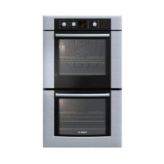 Bosch 300 Series 30 in Self Cleaning Convection Double Electric Wall Oven (Stainless)