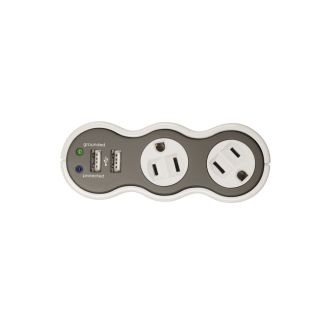 360 Electrical 4 Outlet General Use Surge Protector with Usb Charger (Auto Off Safety)