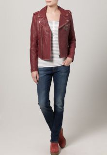 Hilfiger Denim Leather jacket   red